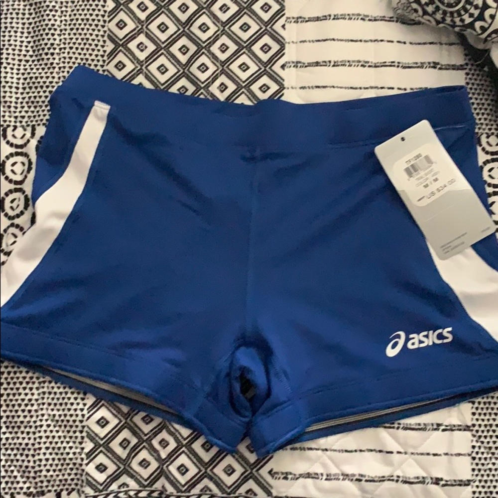 ASICS spandex shorts.